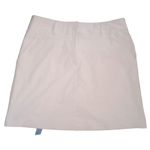 Jones New York Women's Mini Skirt Back Zip  SZ 8 Cream Color - Picture 3 of 8